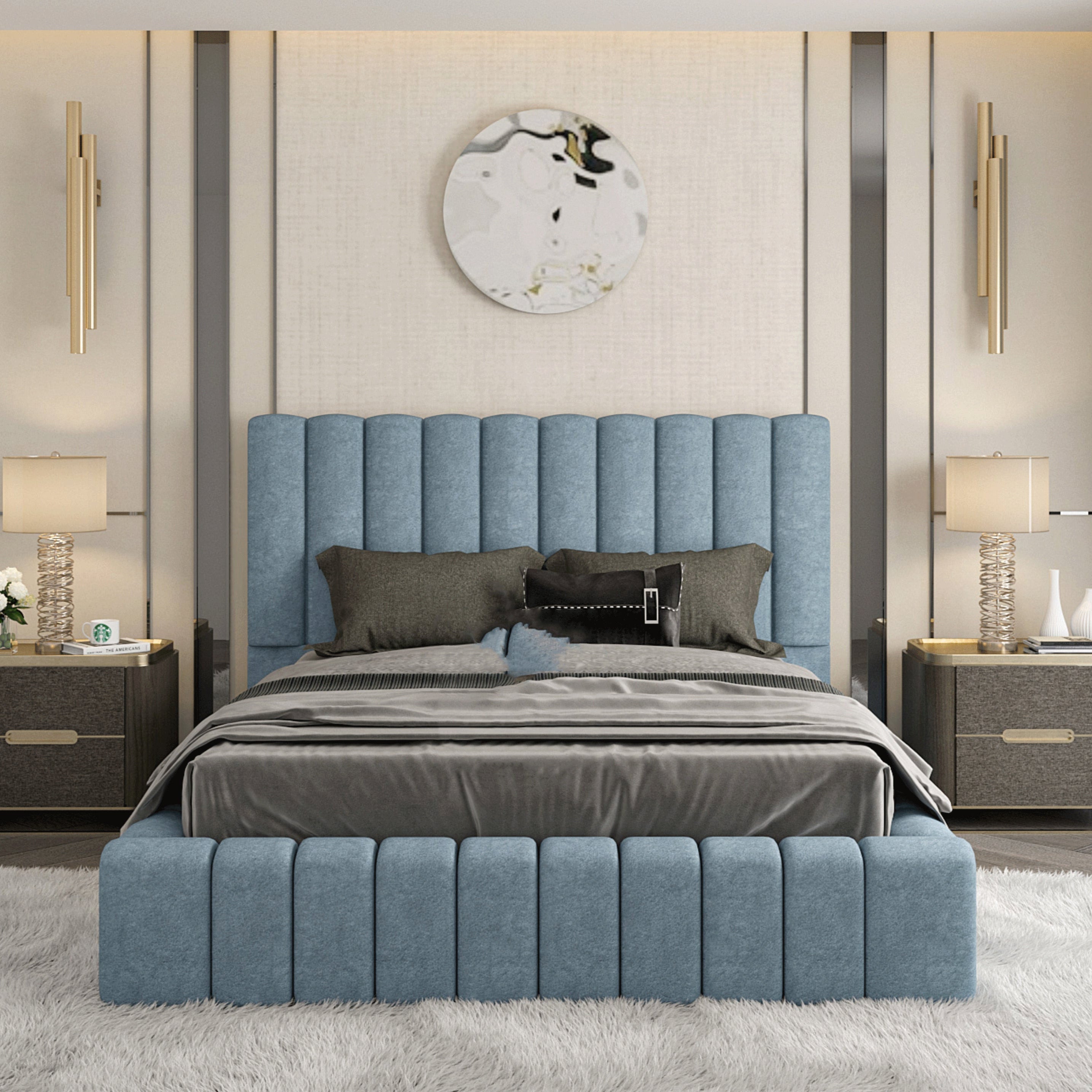 Double Ottoman Bed - Ambassador Bed Frame With Mattress