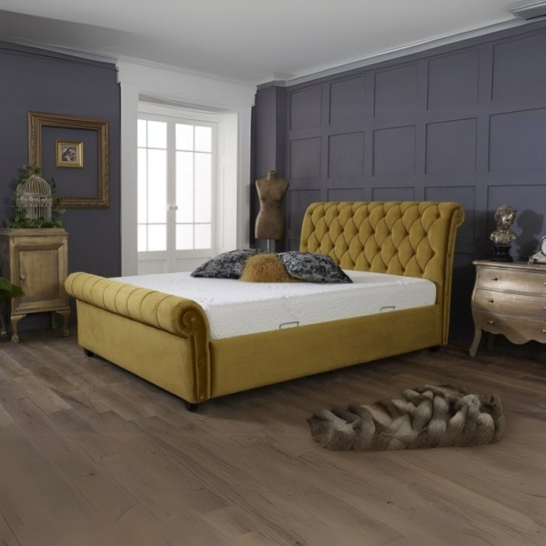 Upholstered Bed Frame - Luxurious Chesterfield Bed Frame