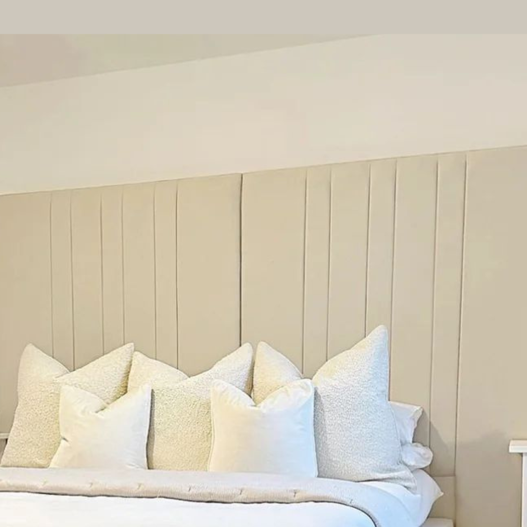 King Size Bed Frame With Storage - Minimalist Panel Bed with Frame