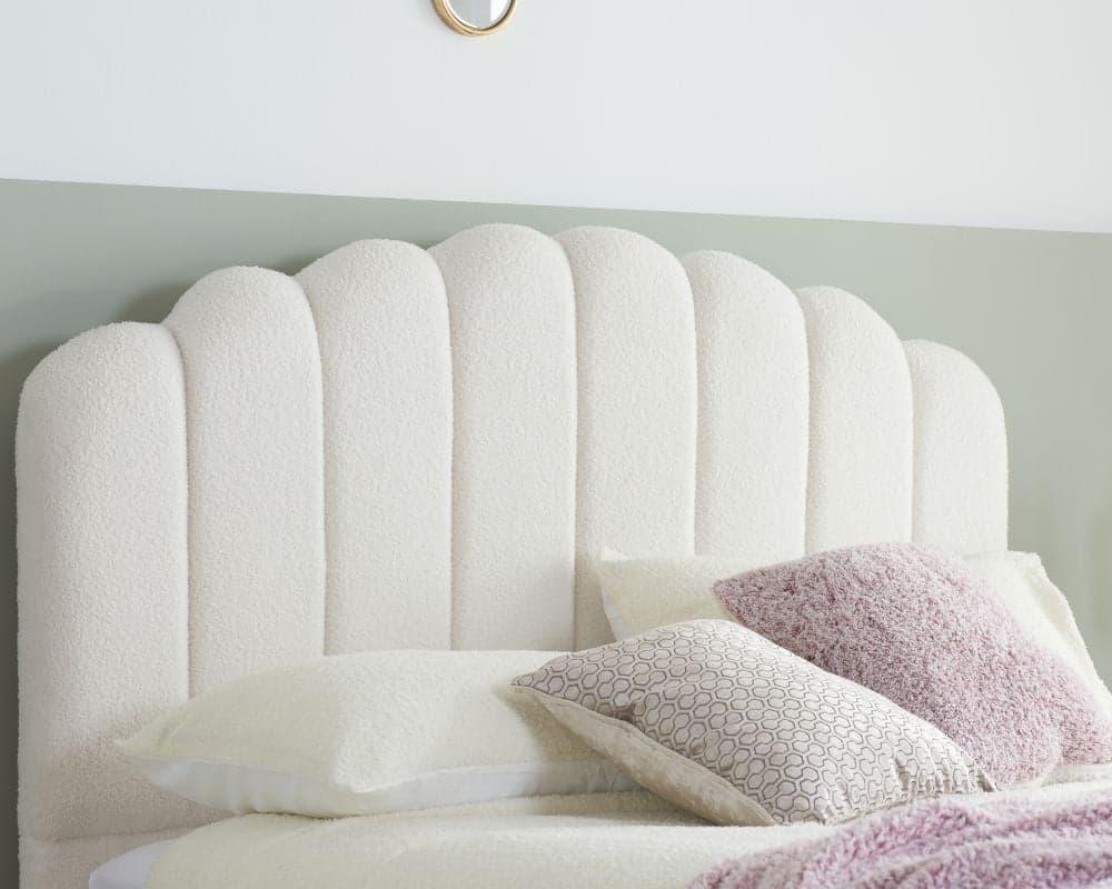 Queen Size Bed - Teddy Fleece ottoman Bed with 49" headboard