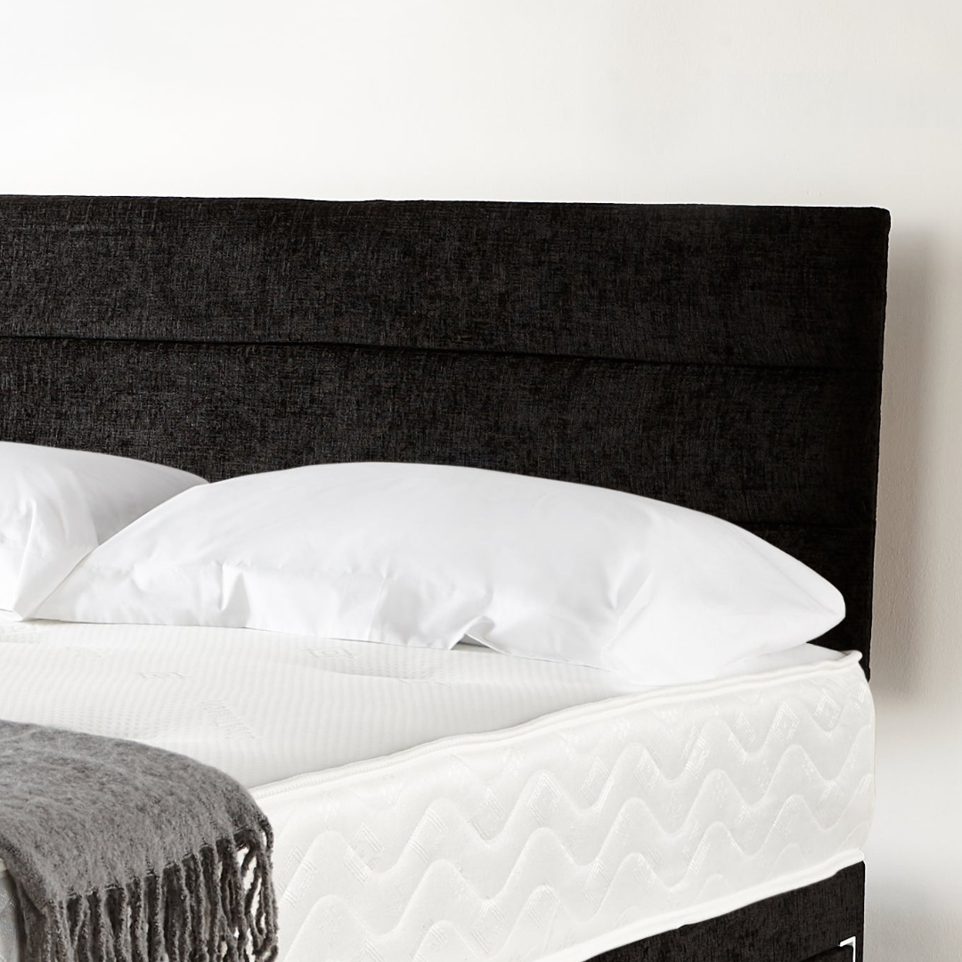 Small Double Divan Bed - Modern Crushed Velvet Bed 2