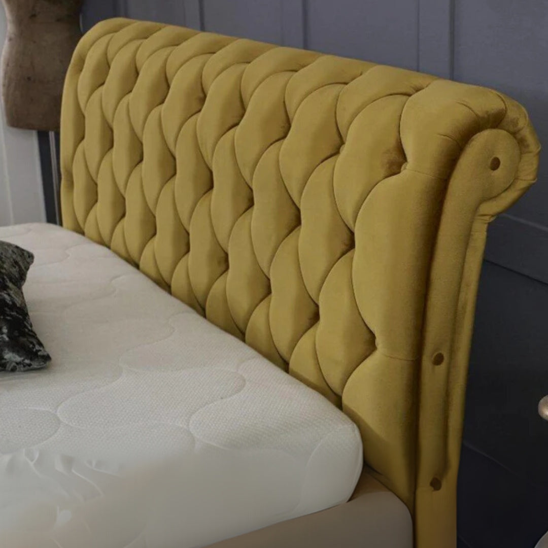 Upholstered Bed Frame - Luxurious Chesterfield Bed Frame1