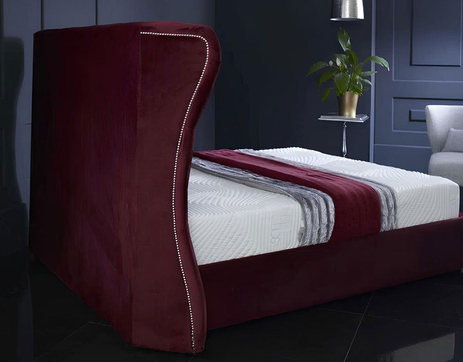 Toronto Chesterfield Wingback Bed Frame - Comfort Quality Furniture