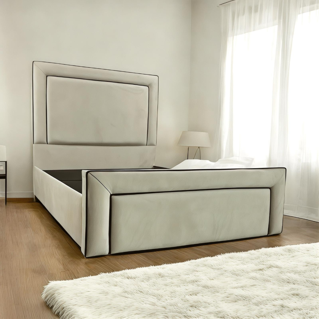 double bed frame with storage